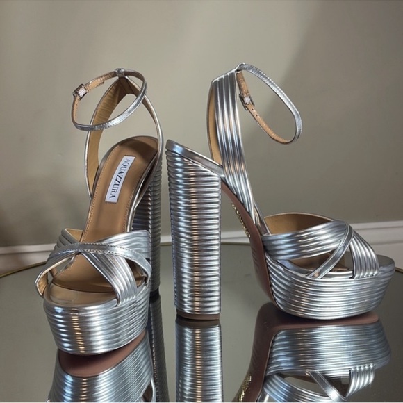 Aquazzura Sundance 140 Platform heeled sandals - Picture 9 of 16